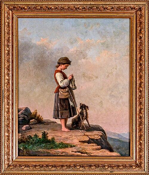 A Girl with a Dog, 1825, 