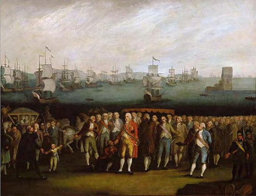 Embarkation of the Portuguese Royal Family, 1850, 