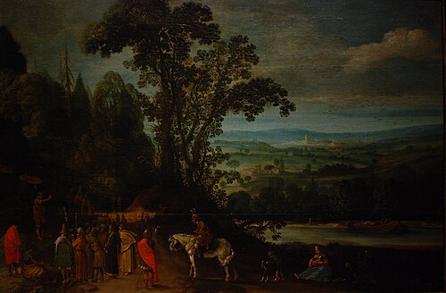 John the Baptist preaching, 1650, 