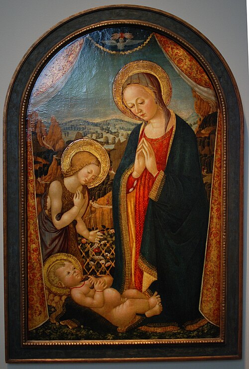 The Virgin and Child with John the Baptist, 1450, 