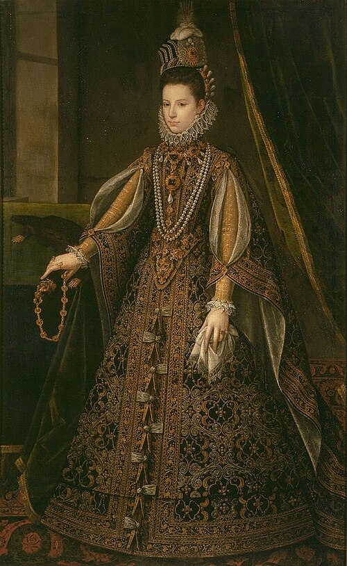 Possible portrait of archduchess Isabella Clara Eugenia, 1580, 