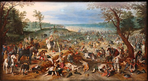 Scènes de pillage après la bataille, , 