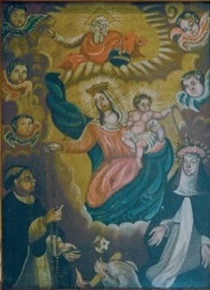 Painel de bandeira de procissão, 1750, 