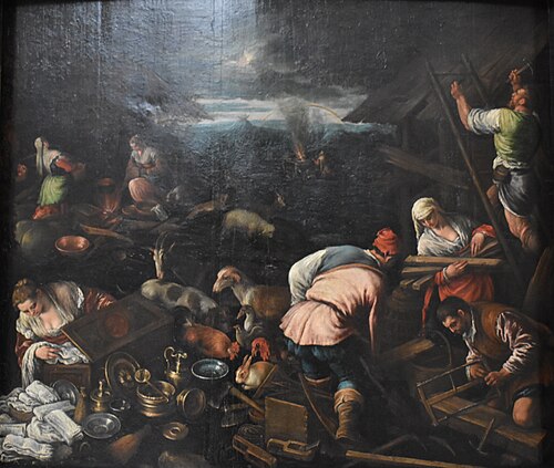 Le Sacrifice de Noé après la sortie de l'arche, 1600, 