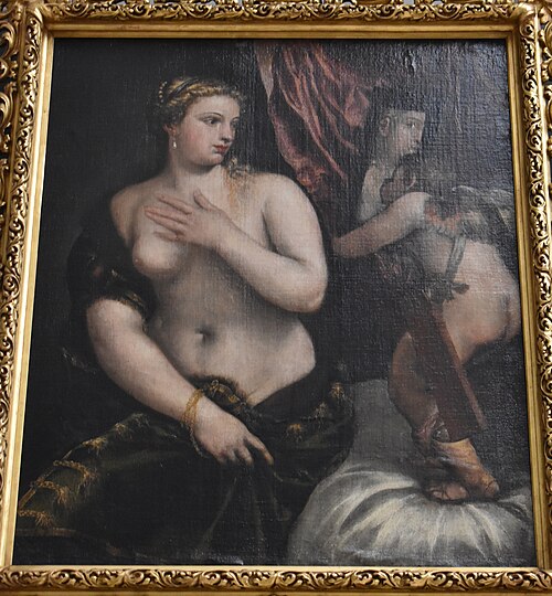 Toilette de Vénus avec un amour soutenant le miroir, 1600, 