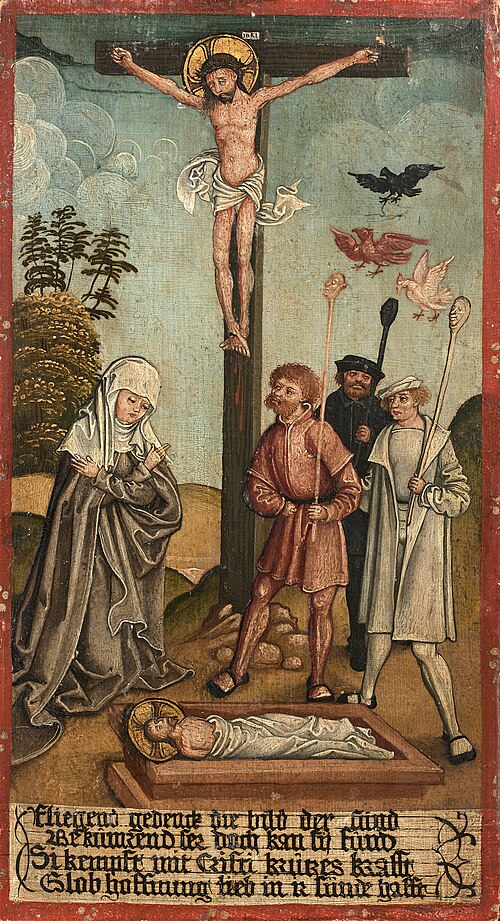 La Crucifixion avec des fous, 1525, 