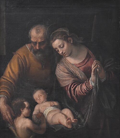 Sainte Famille avec le petit saint Jean, 1600, 