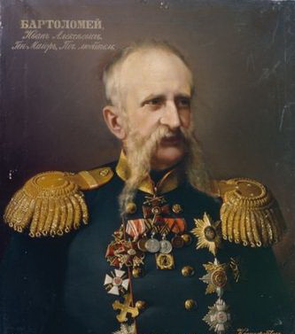 Portrait of Bartolomey, Ivan Alekseyevich (1813–1870)., 1870, 