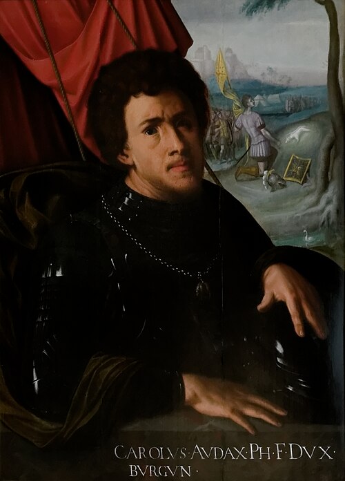 Charles le Téméraire en saint guerrier, , 