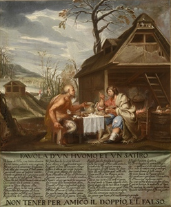 Basen o človeku in satiru, 1700, 