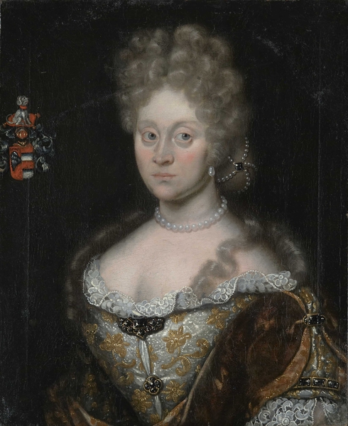 Portrett av Elisabeth Augusta Rumohr, 1700, 