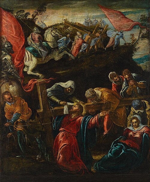 La salita al Calvario, 1587, 