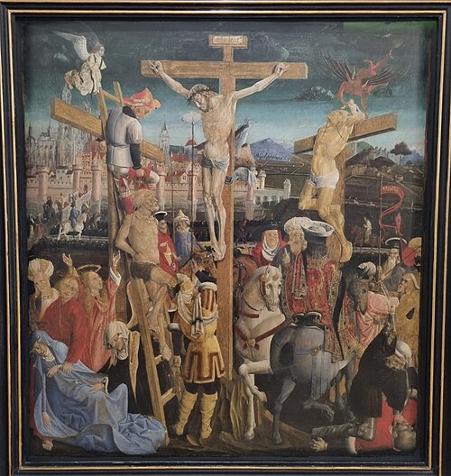 Le Christ en croix entre les deux larrons, , 
