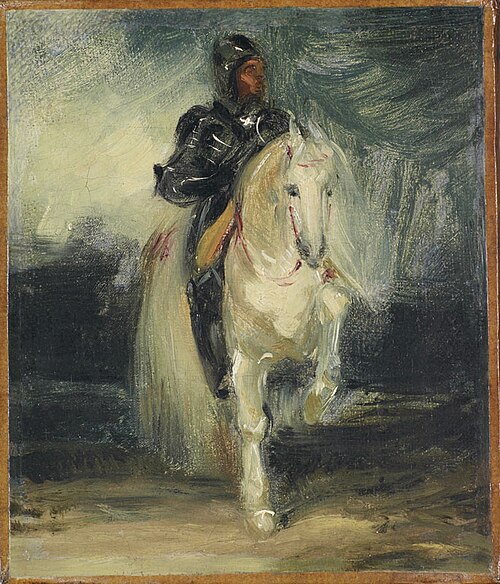 Cavalier en armure (copie d'après Delacroix), , 