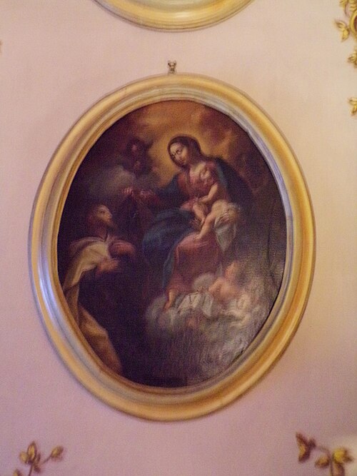 Saint Simon Stock receives the scapular from Virgin Mary, 1700, 