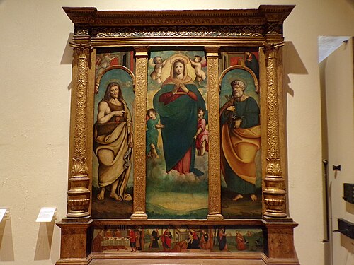polyptych of the Assumption of Mary, 1600, 