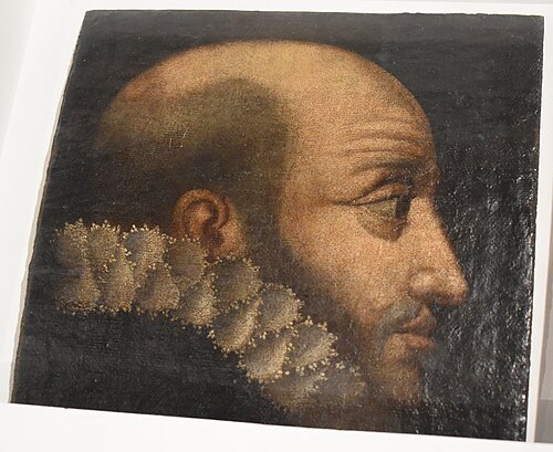 Portrait de profil de Michel de Montaigne, 1592, 