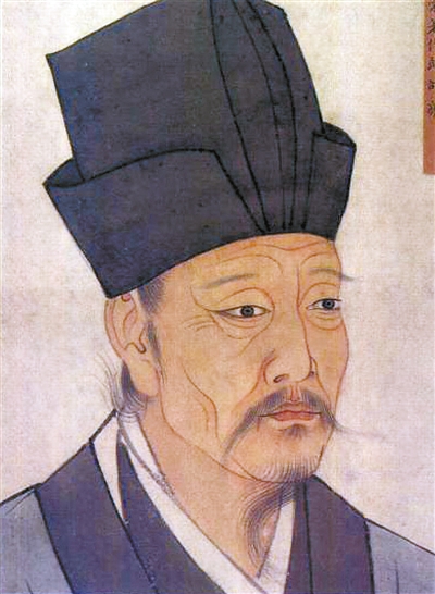 歷代聖賢名人像-宋著作郎邵雍, , 