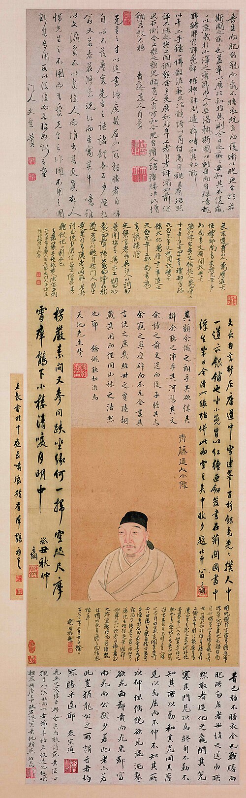 明人画徐渭小像, , 