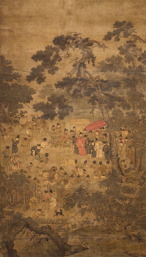 宋人  望贤迎驾图轴, , 