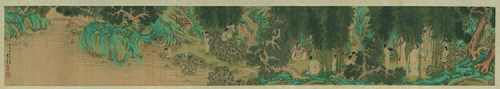 明 李士达竹林七贤图卷, 1616, 