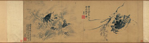 明徐渭鱼蟹图卷, , 