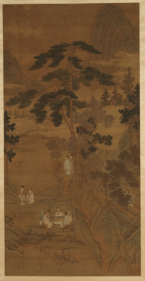 明周臣香山九老图轴, , 