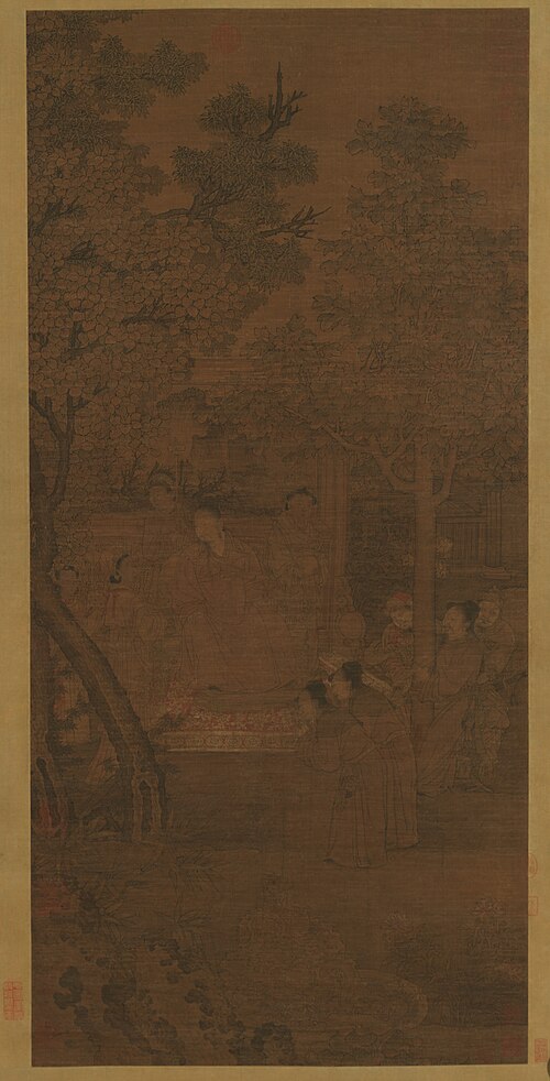 元无款锁谏图轴, , 
