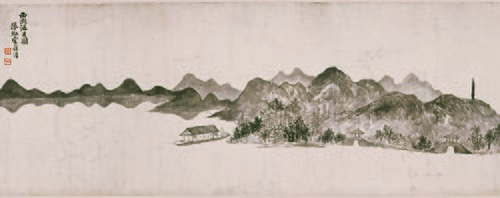 清宋葆淳西湖泛月图卷, , 