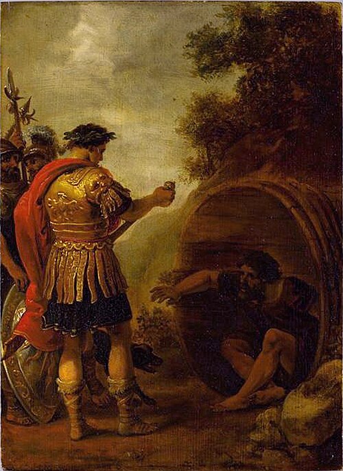 Alexandre et Diogène, , 