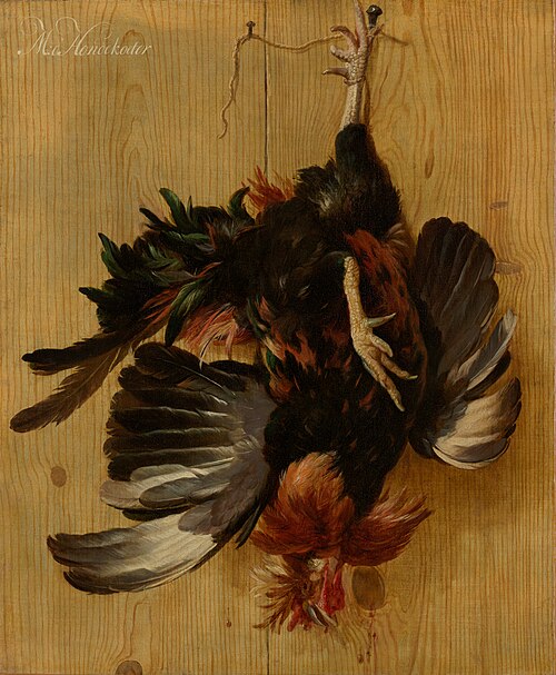 Dead Cock Hanging from a Nail, 1670, 