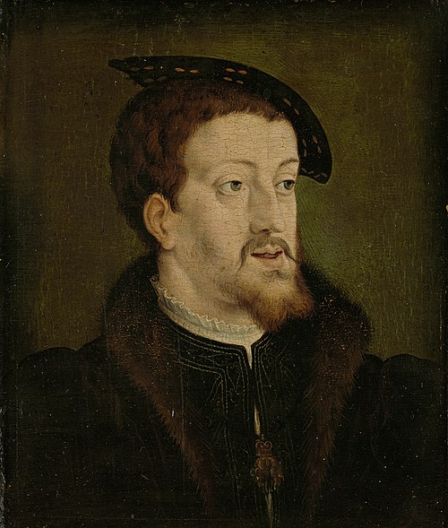 Portrait of Charles V (1500-58), emperor of the Holy Roman Empire, 1530, 