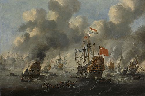 The burning of the English fleet off Chatham, 20 June 1667, 1670, 