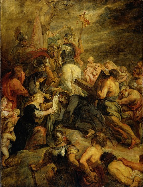 The carrying of the cross, 1650, 