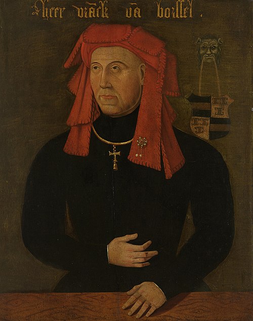 Portrait of Frank van Borselen (c. 1390-1470), Lord of Sint Maartensdijk, 1480, 