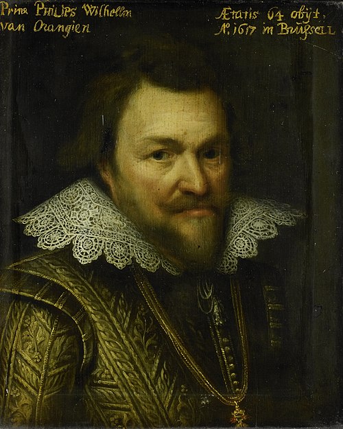 Portrait of Philips Willem (1554-1618), Prince of Orange, 1621, 