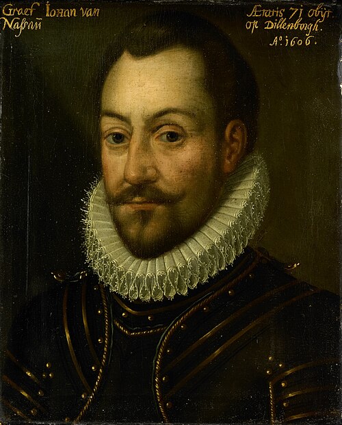 Portrait of an unknown count or officer, possibly Jan the Elder (1535-1606), Count of Nassau, 1621, 