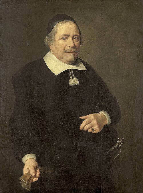 Portrait of a Man, presumably Willem van de Velden, Secretary to Hugo de Groot, 1657, 