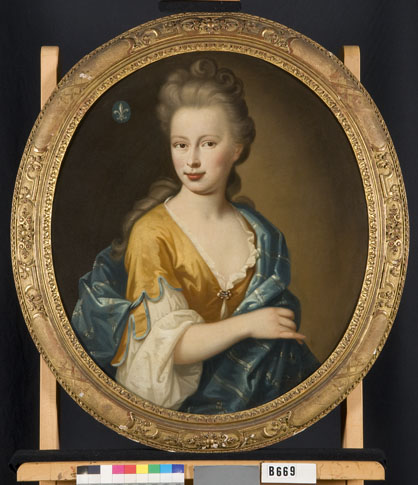 Portrait of Theodora Rijswijk (1695-1752). Furture Wife of Pieter  Balguerie, 1710, 