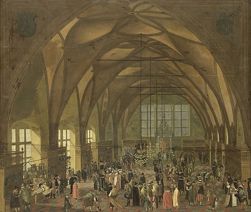 The great hall in the Hradschin in Prague, 1611, 