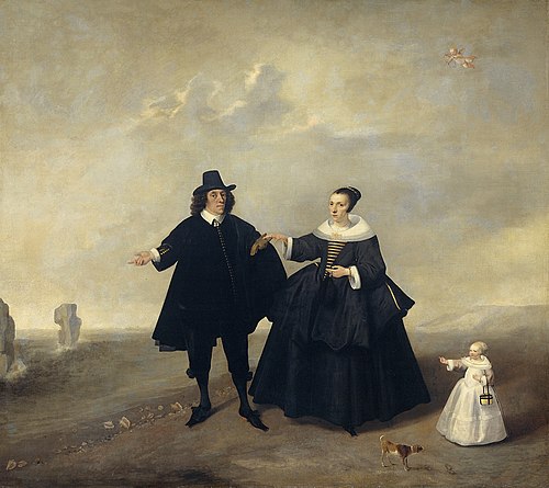 Portrait of a Married Couple with Child, Members of the Beresteyn Family, 1655, 