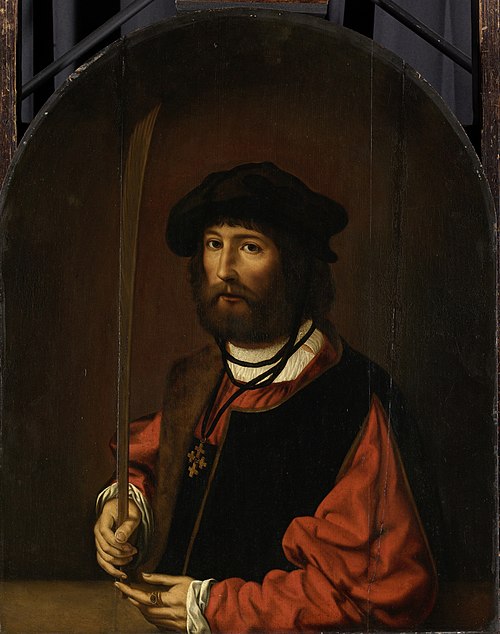 Portrait of Ruben Parduyn, knight of the Holy Sepulchre, 1644, 