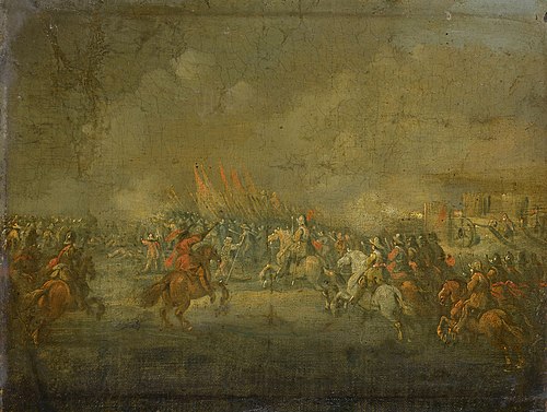 A cavalry attack, 1645, 