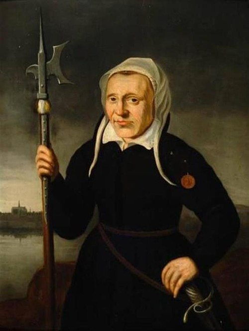 Historical portrait of Kenau Simonsdr. Hasselaer, 1630, 
