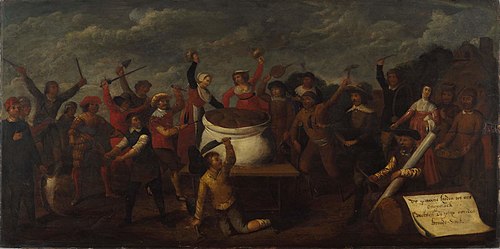 Wij gemeene lieden tot ons ongemack vechten dagelijx om de brood-sac, 1650, 