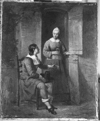 Conversation at the back door, 1849, 