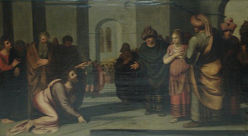 Christ and the woman taken in adultery, 1613, 