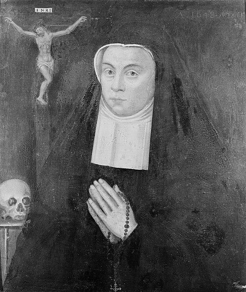 Een non met gevouwen handen, 1648, 