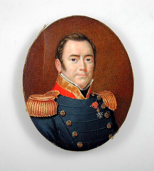 Portrait of an unknown gentleman in uniform, 1849, 