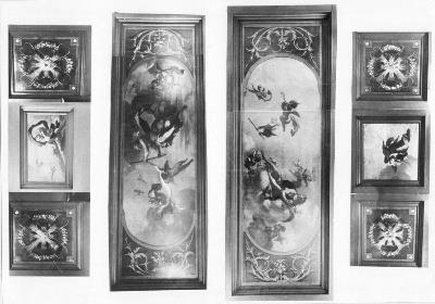 Painted ceiling from the Herengracht 190, 1689, 